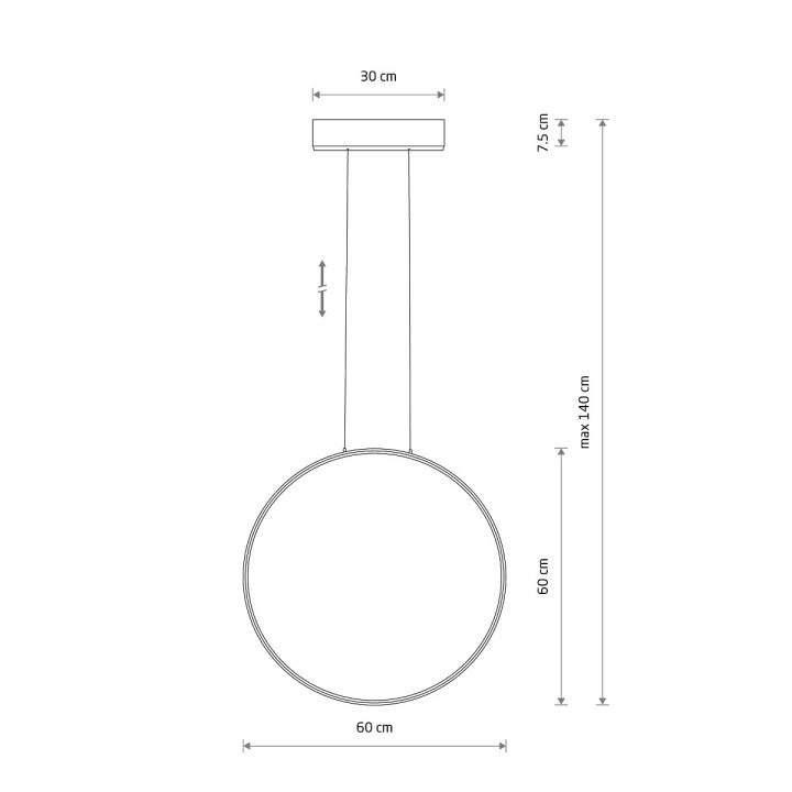 Lampa wisząca CIRCOLO LED M 4000K - Nowodvorski – zdjęcie 4
