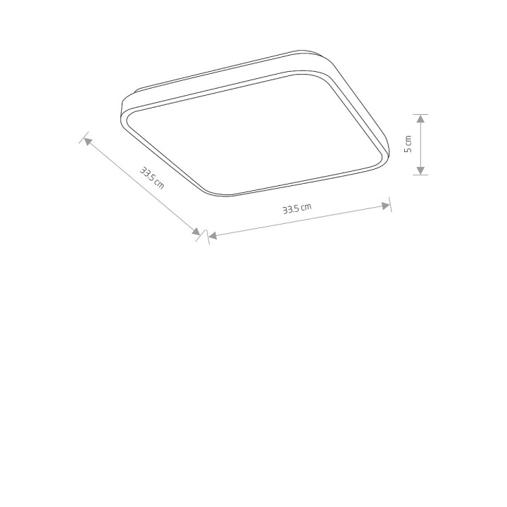 Plafon AGNES SQUARE LED PRO 16W, 3000K - Nowodvorski – zdjęcie 7