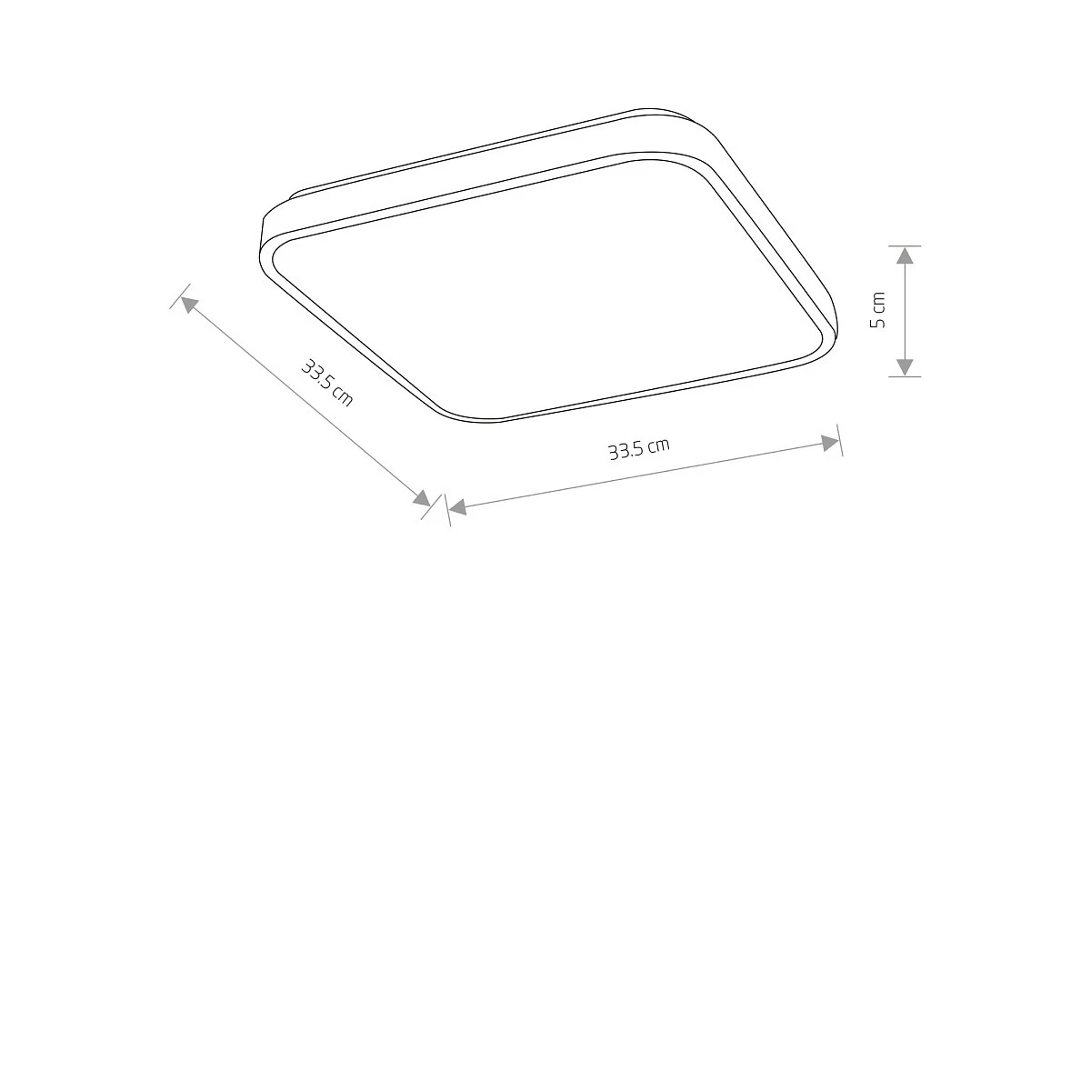 Plafon AGNES SQUARE LED PRO 16W, 4000K - Nowodvorski – zdjęcie 7