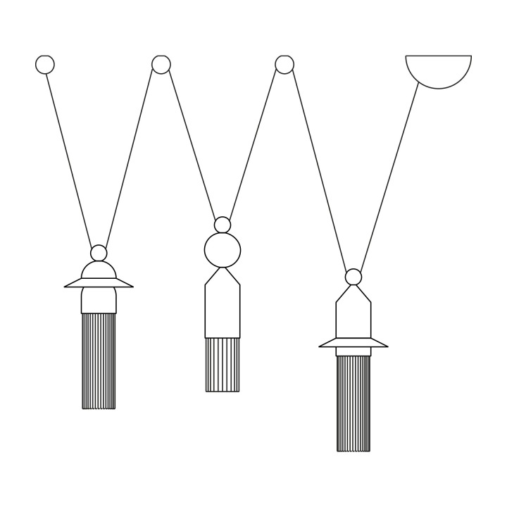 Nappe C3 - Masiero - lampa wisząca – zdjęcie 2