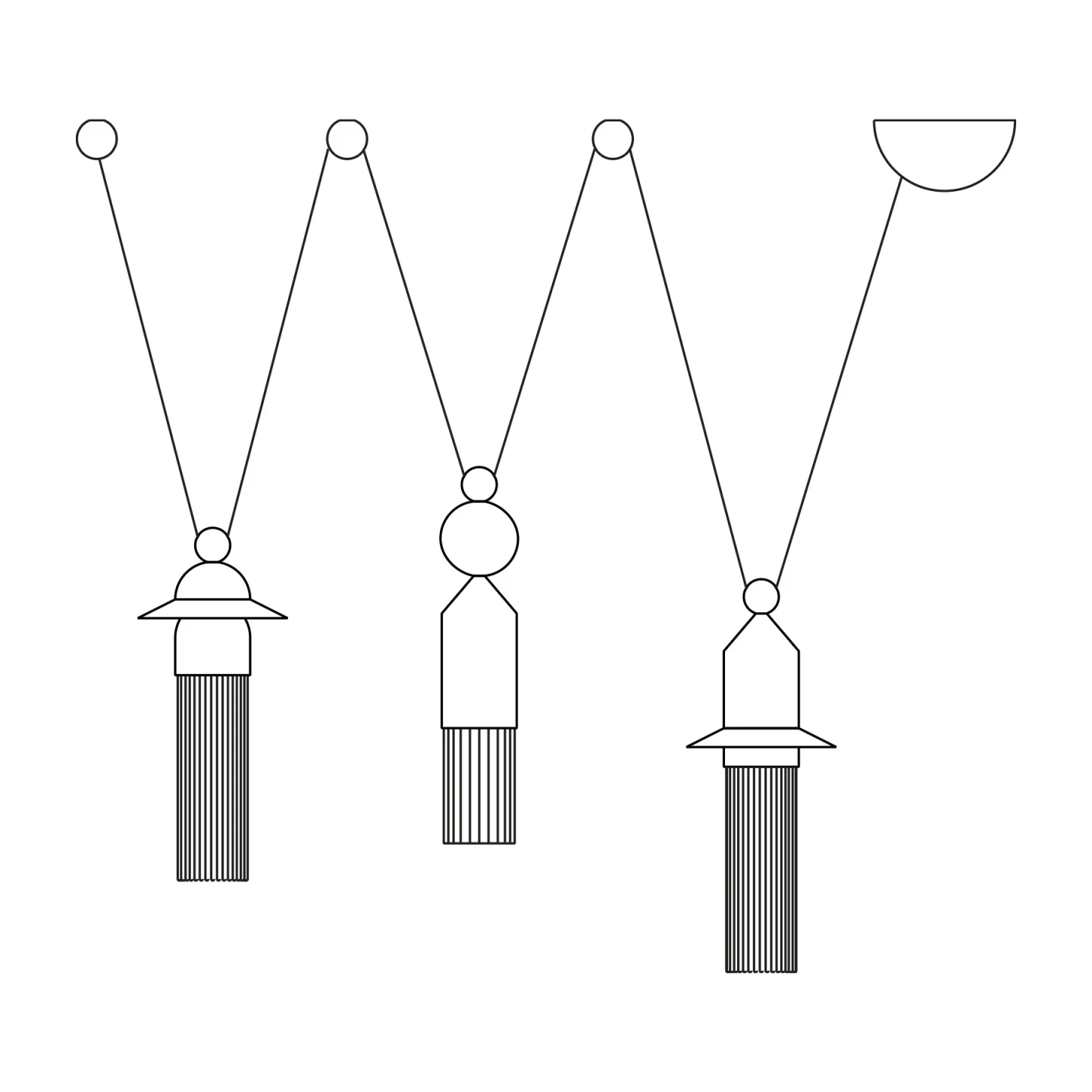 Nappe C3 - Masiero - lampa wisząca – zdjęcie 2
