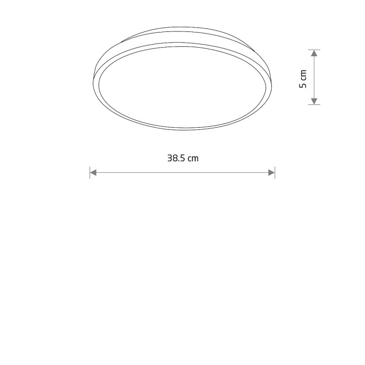 Plafon AGNES ROUND LED PRO 22W, 3000K - Nowodvorski – zdjęcie 7