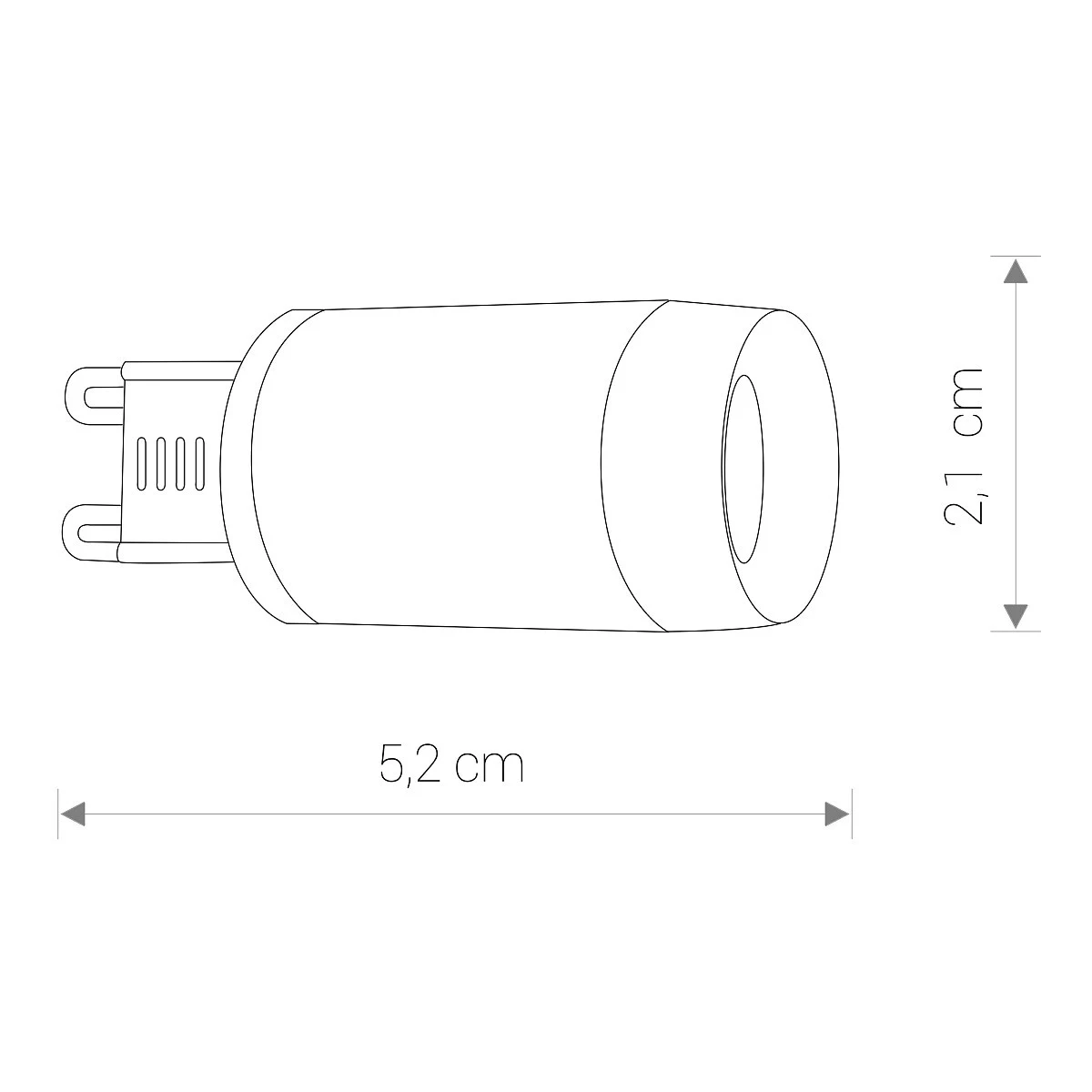 BULB LED G9 LENS 3W 3000K - Nowodvorski – zdjęcie 3