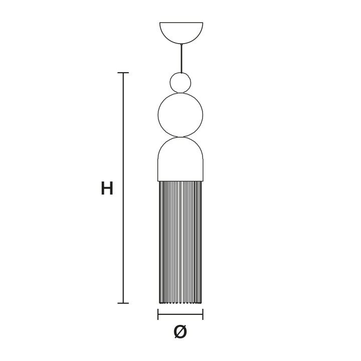 Nappe N9 - Masiero - lampa wisząca – zdjęcie 2