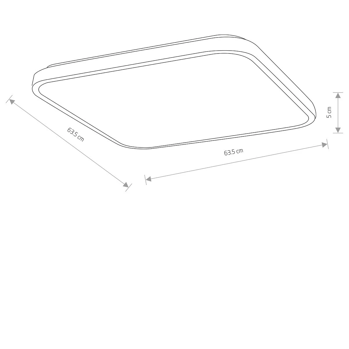 Plafon AGNES SQUARE LED PRO 64W, 3000K - Nowodvorski – zdjęcie 7