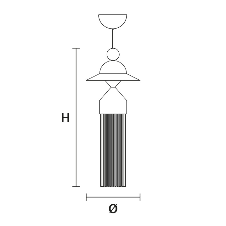 Nappe N8 - Masiero - lampa wisząca – zdjęcie 2