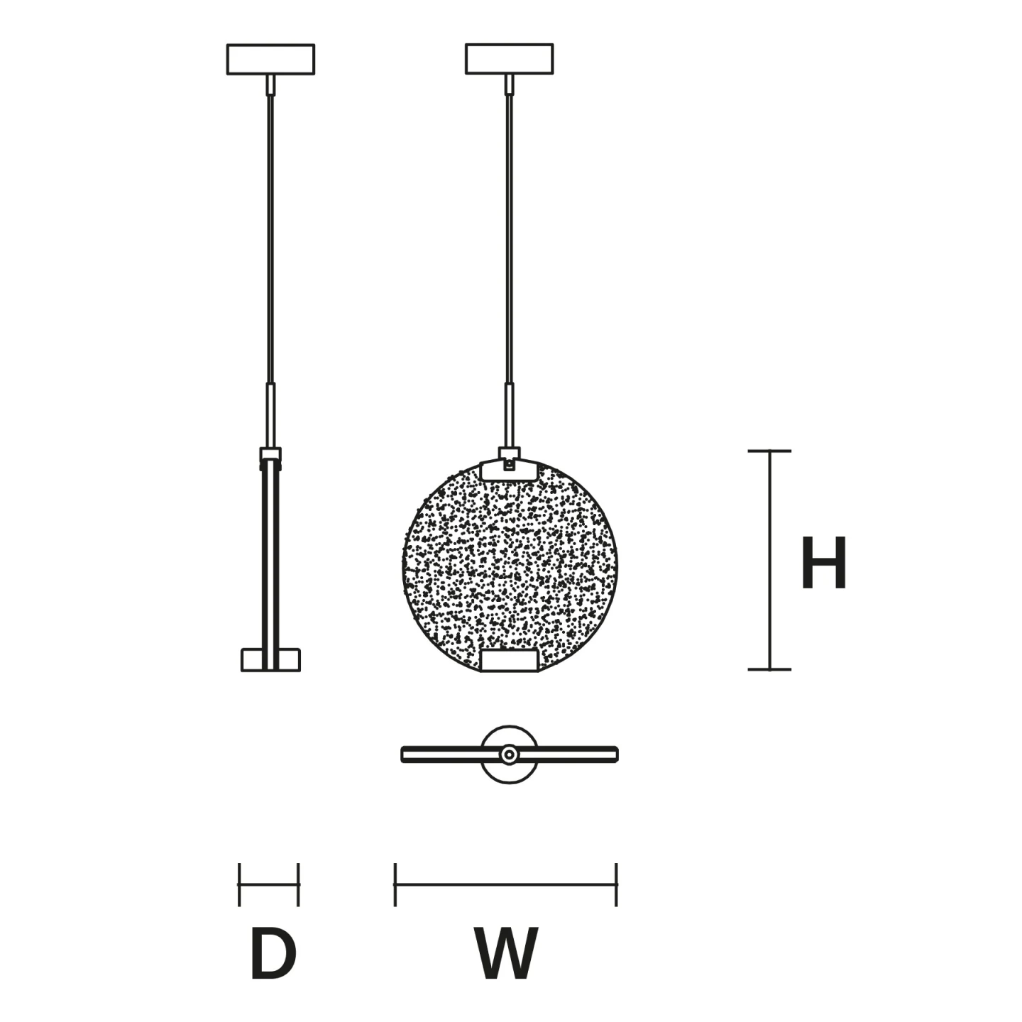 Horo S1 - Masiero - lampa wisząca – zdjęcie 2