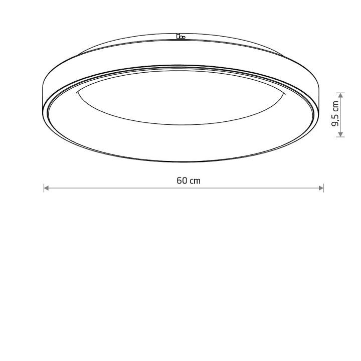 Plafon NIKKI ROUND LED BLACK 60W 3000K - Nowodvorski – zdjęcie 6