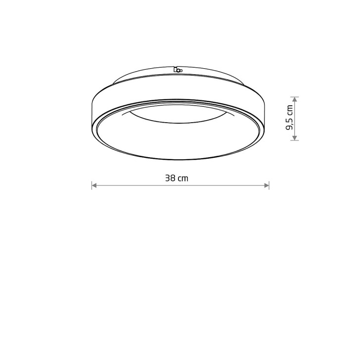 Plafon NIKKI ROUND LED BLACK 32W 4000K - Nowodvorski – zdjęcie 6