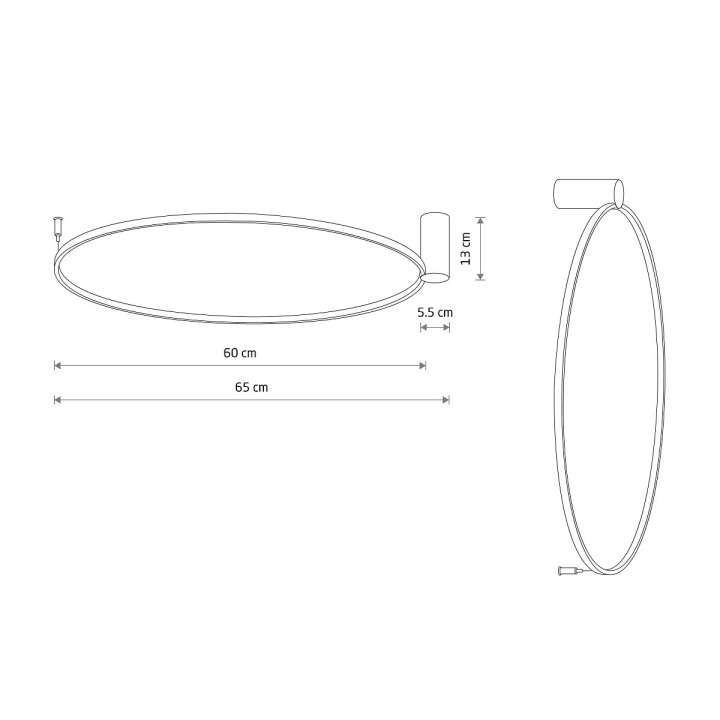 Lampa ścienno-sufitowa CIRCOLO LED SILK OLIVE M 3000K - Nowodvorski – zdjęcie 7