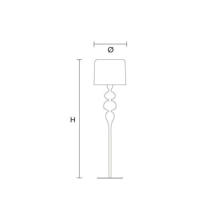 Eva Stl 3+1 - Masiero - lampa stojąca – zdjęcie 2