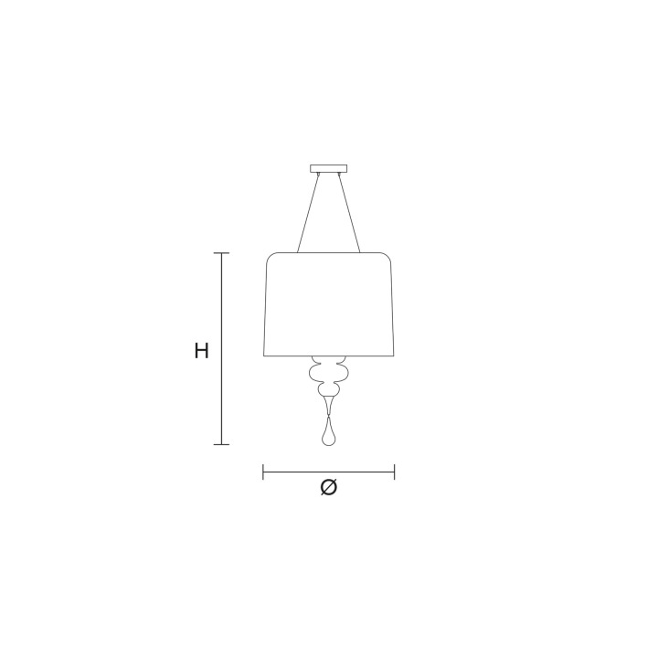Eva S3+1 - Masiero - lampa wisząca – zdjęcie 2