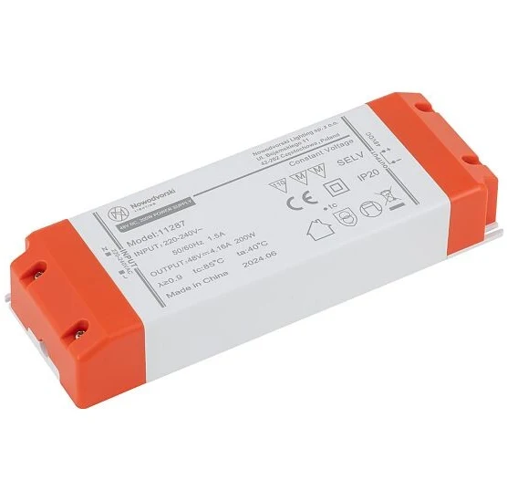 Zasilacz zewnętrzny 48V, 200W do 1-obwodowych szynoprzewodów niskonapięciowych - Nowodvorski – zdjęcie 2