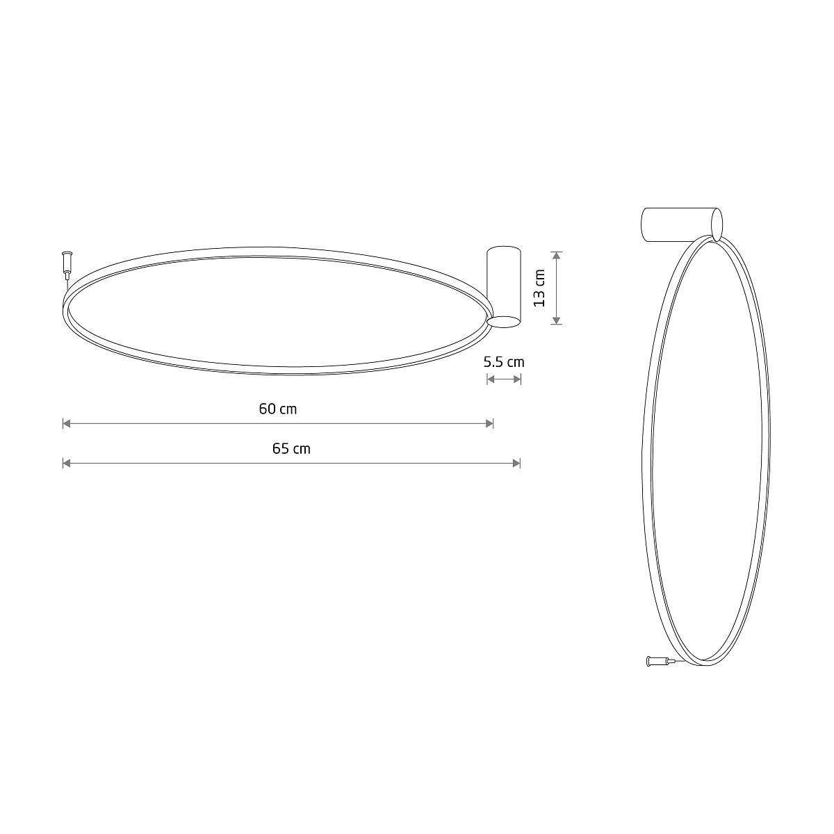 Lampa ścienno-sufitowa CIRCOLO LED M 3000K - Nowodvorski – zdjęcie 7
