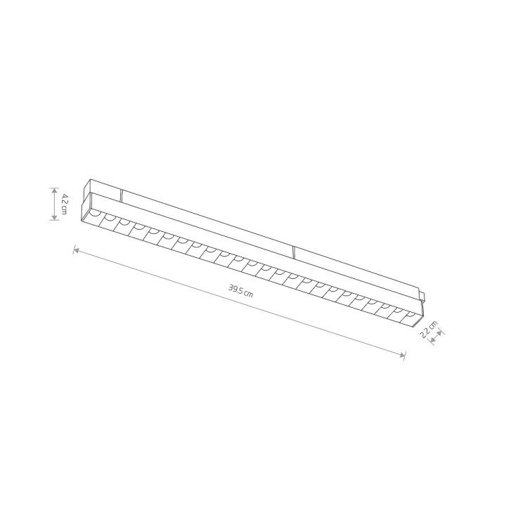 Oprawa liniowa FOCUS LED 15W 4000K do 1-obwodowych szynoprzewodów niskonapięciowych LVM - Nowodvorski – zdjęcie 7
