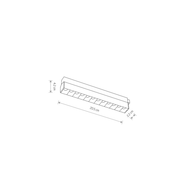 Oprawa liniowa FOCUS LED 9W 3000K do 1-obwodowych szynoprzewodów niskonapięciowych LVM - Nowodvorski – zdjęcie 7