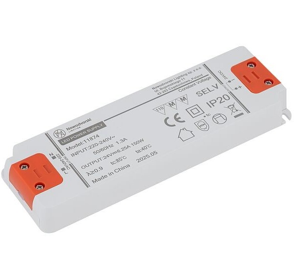 Zasilacz zewnętrzny 24V DC, 150W do 1-obwodowych szynoprzewodów niskonapięciowych NANO-LVM - Nowodvorski – zdjęcie 2