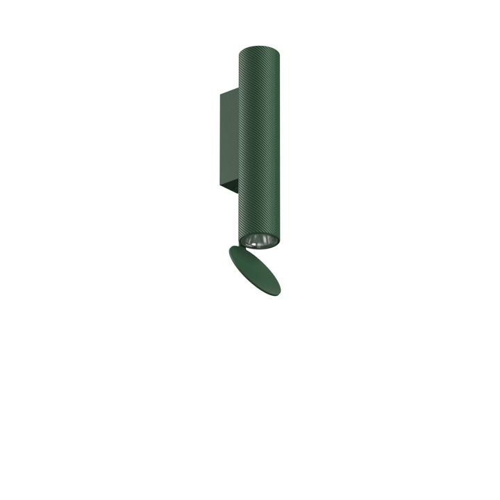 Flauta Spiga Outdoor - Flos - kinkiet zewnętrzny – kolor Zieleń leśna (nr kat. F019B21D012)