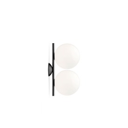 IC Lights Ceiling/Wall Double - Flos - lampa sufitowo-ścienna – kolor Czarny (nr kat. F3157030)