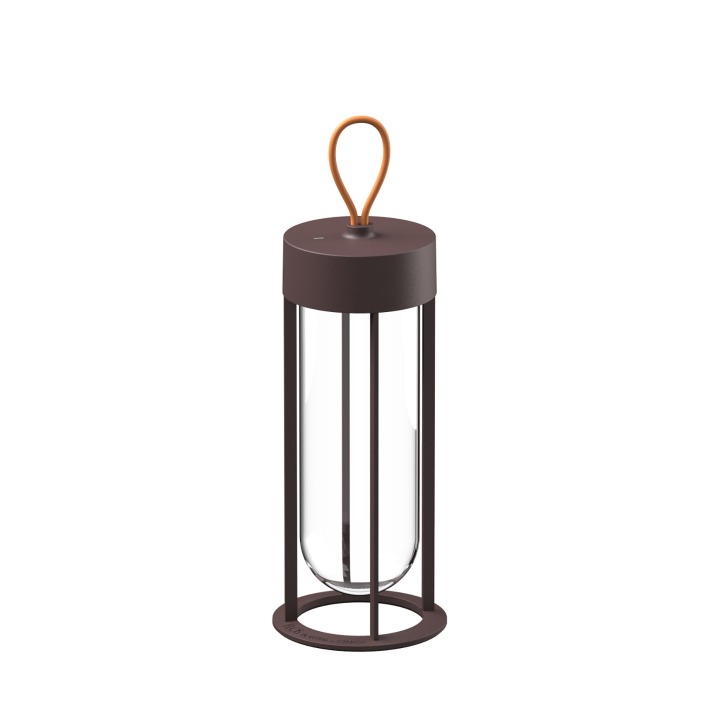 In Vitro Unplugged - Flos - lampa przenośna zewnętrzna – kolor Ciemnobrązowy (nr kat. F018E21K018)