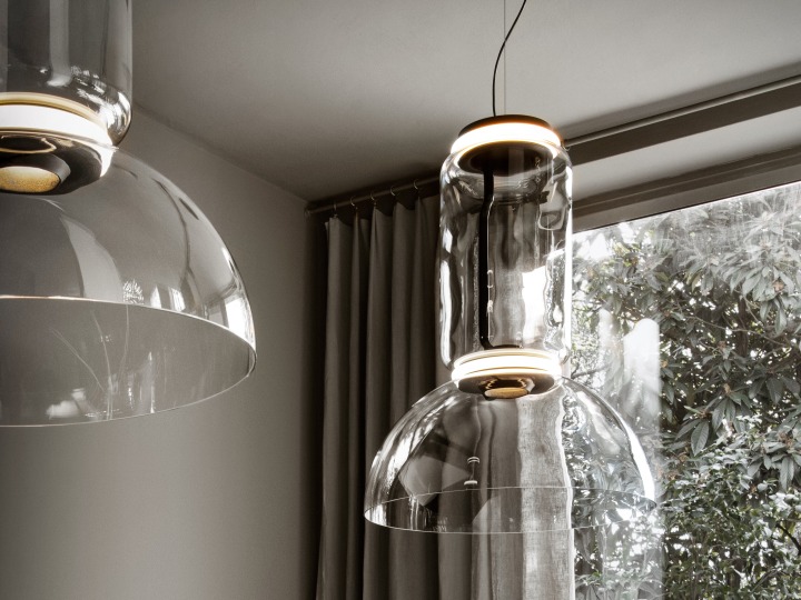 Noctambule Suspension Bowl - Flos - lampa wisząca