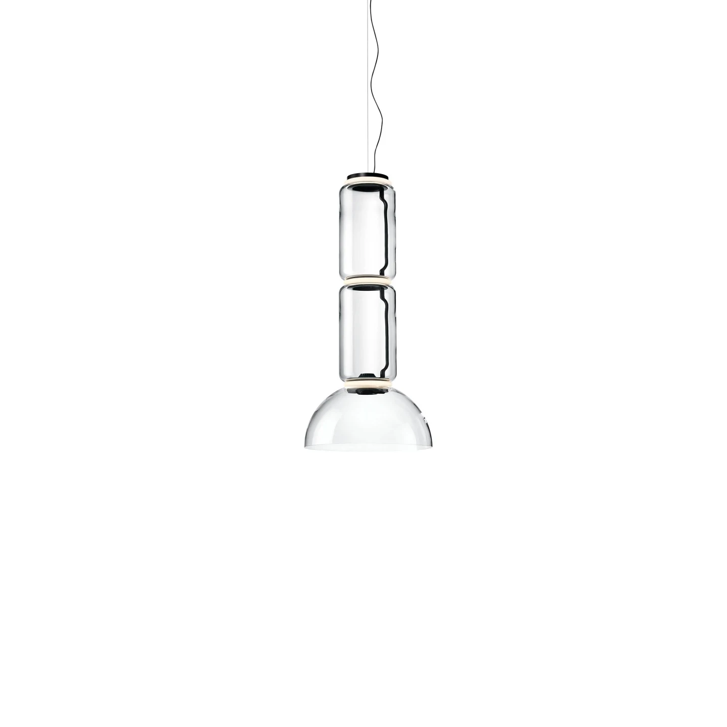 Noctambule Suspension Bowl - Flos - lampa wisząca – kolor Czarny (nr kat. F0273000)
