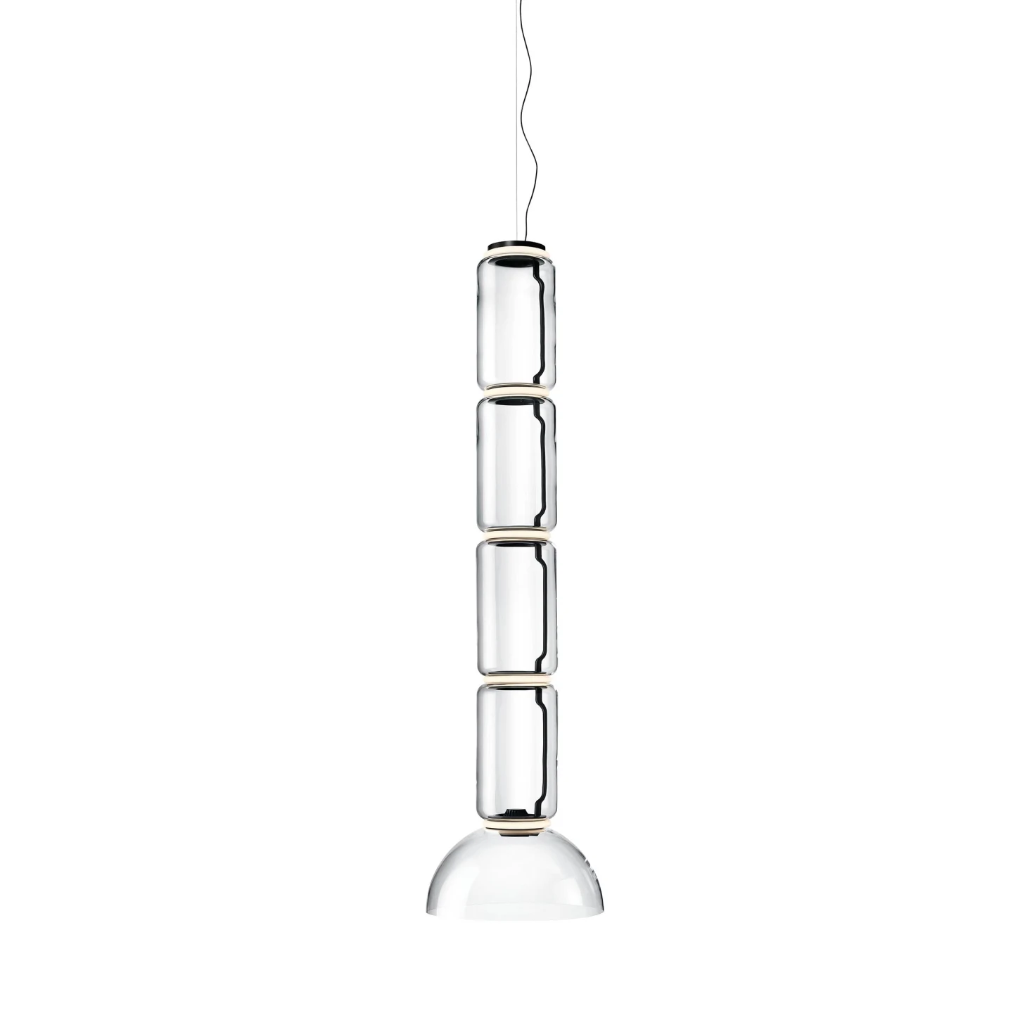Noctambule Suspension Bowl - Flos - lampa wisząca – kolor Czarny (nr kat. F0275000)