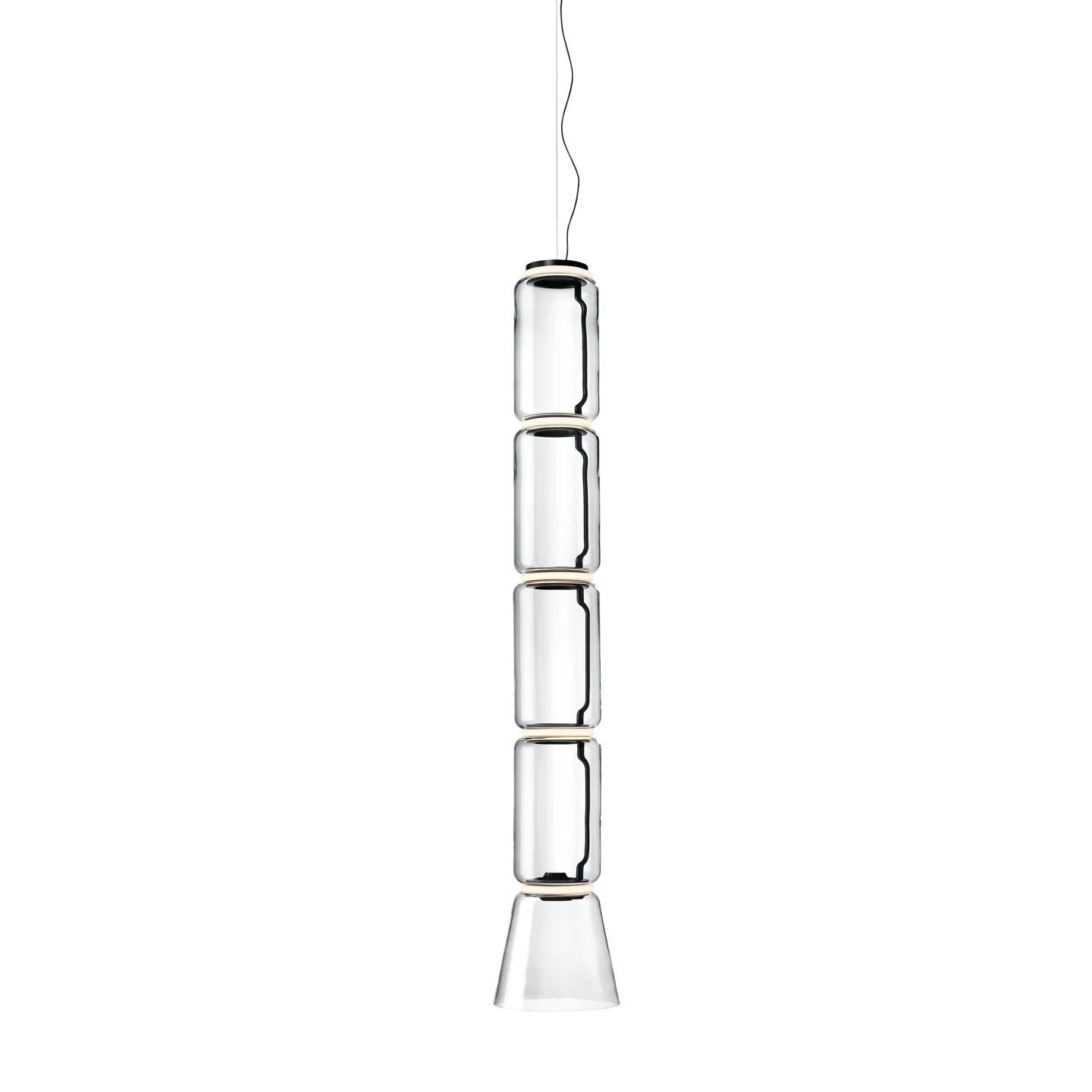 Noctambule Suspension Cone - Flos - lampa wisząca – kolor Czarny (nr kat. F0272000)