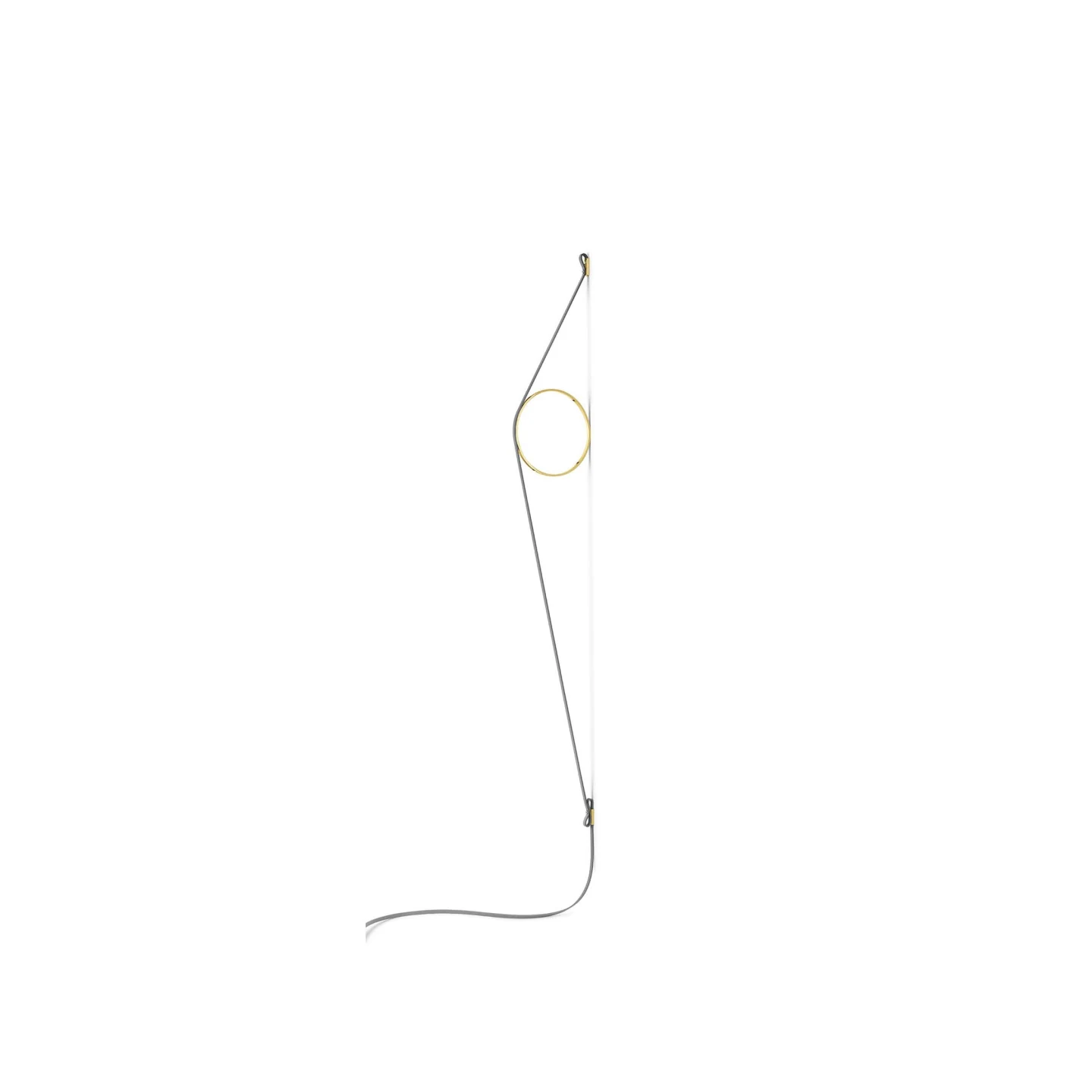 Wirering - Flos - kinkiet – kolor Szary przewód / złoty pierścień (nr kat. F9513044)