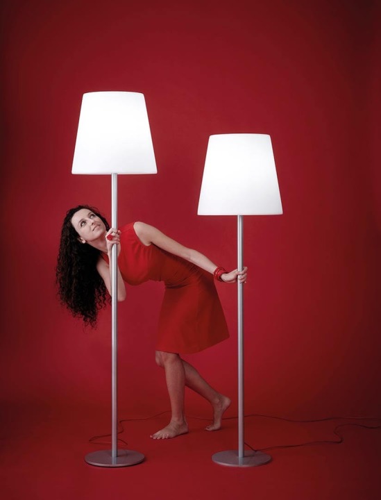 Ali Baba Steel h. 205 cm - Slide - lampa stojąca zewnętrzna – zdjęcie 5