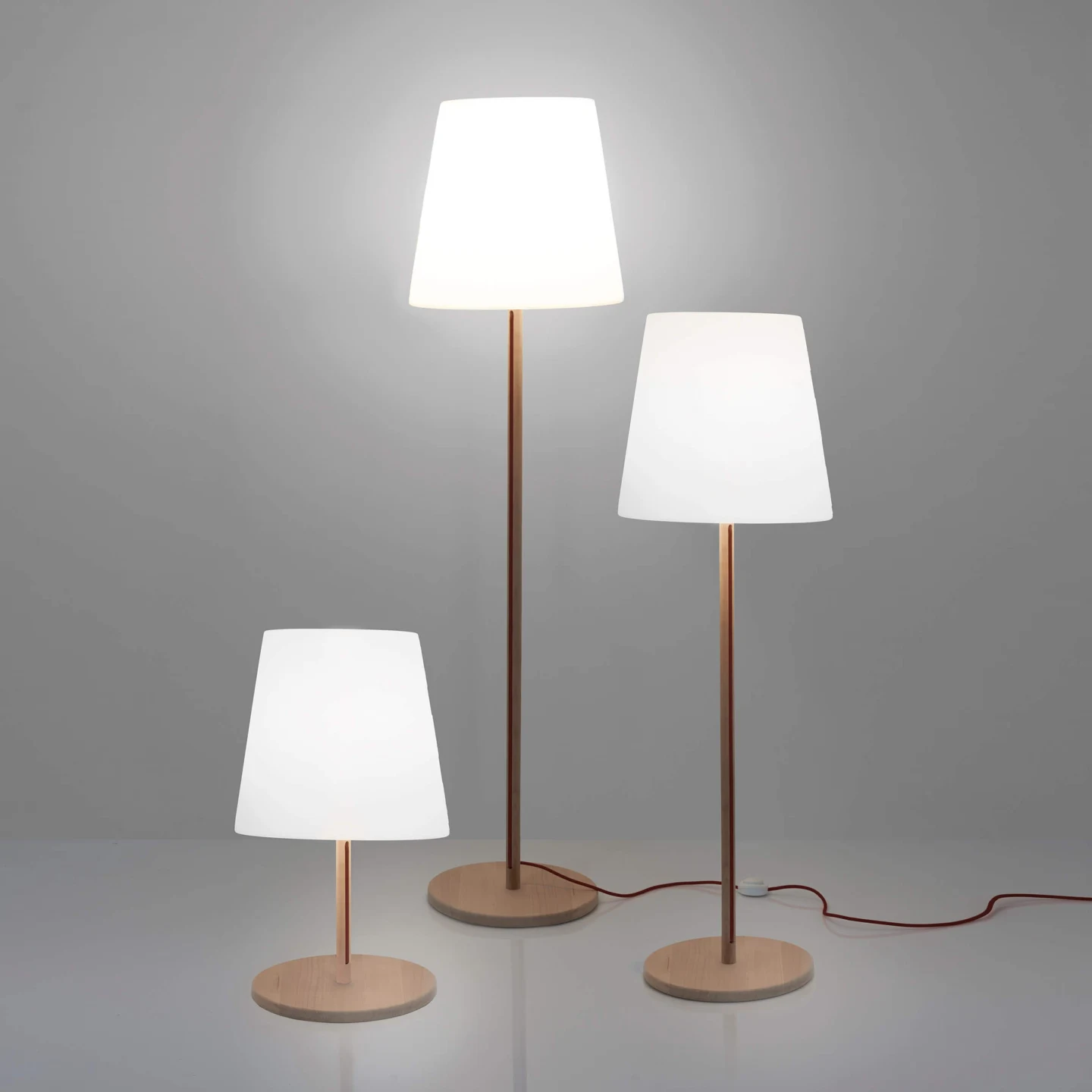 Ali Baba Wood h. 145 cm - Slide - lampa podłogowa