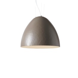 Plume diam.120 cm - Slide - lampa wisząca – kolor Beige Grey (external) - Pearl White (internal) (nr kat. LP PLM120G)