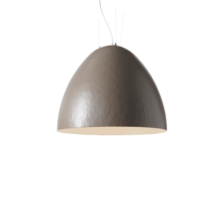 Plume diam.120 cm - Slide - lampa wisząca – kolor Beige Grey (external) - Pearl White (internal) (nr kat. LP PLM120G)