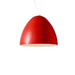 Plume diam.120 cm - Slide - lampa wisząca – kolor Rubine Red (external) - Pearl White (internal) (nr kat. LP PLM120D)