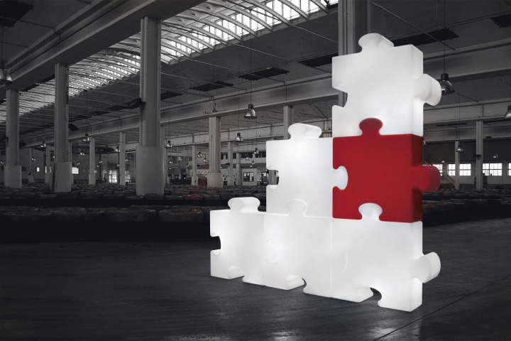 Puzzle Corner - Slide - lampa stojąca zewnętrzna – zdjęcie 4
