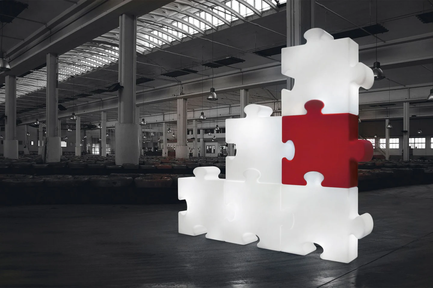 Puzzle Corner - Slide - lampa stojąca zewnętrzna – zdjęcie 4