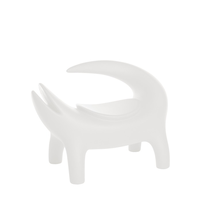 Kroko - Slide - fotel – kolor Milky White (nr kat. SD KRK110T)
