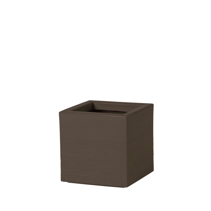 Quadra 55 x 55 h. 56 cm - Slide - doniczka – kolor Chocolate Brown (nr kat. SD QUA055E)