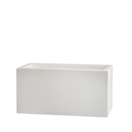 Quadra 90 x 45 h. 46 cm - Slide - doniczka – kolor Milky White (nr kat. SD QUA090T)