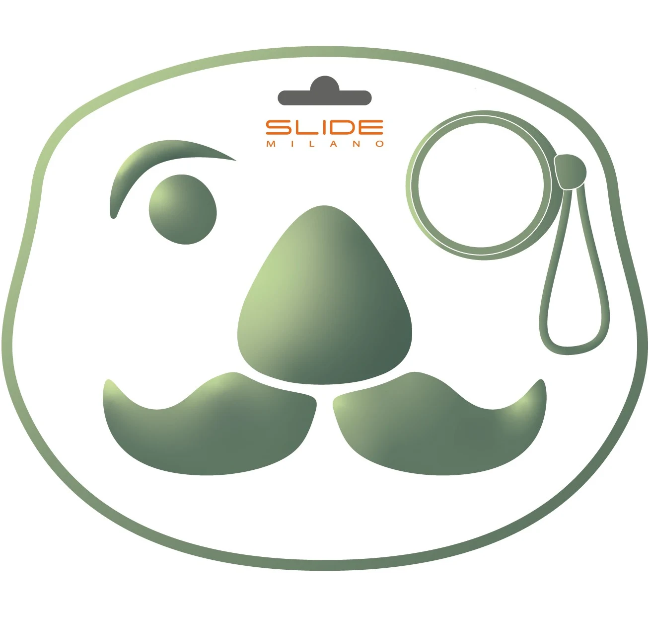 Baffo - Slide - dekoracja – kolor Malva Green (nr kat. SD BAF010V)