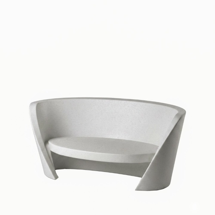 Rap - Slide - fotel podświetlany – kolor MIST WHITE (nr kat. SE RAP075T)