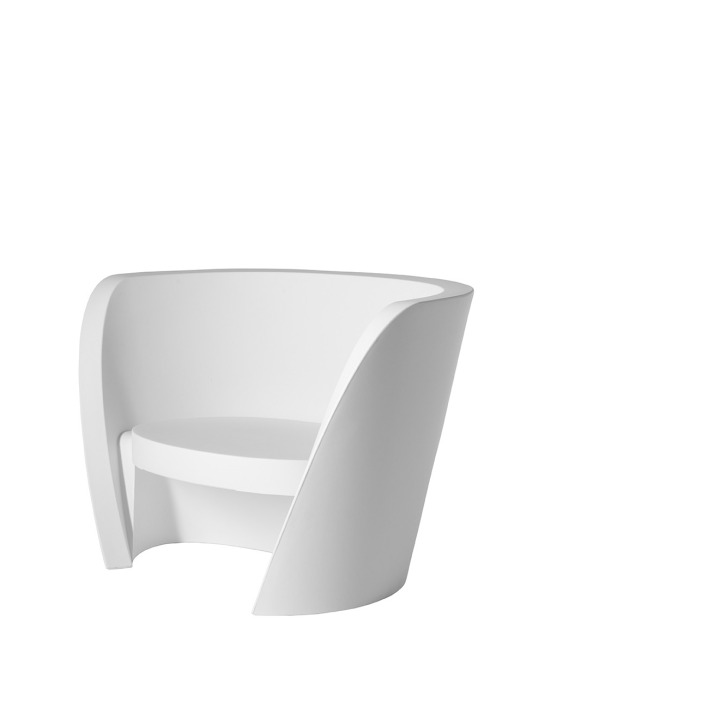 Rap Chair - Slide - krzesło podświetlane – kolor Milky White (nr kat. SD RAC075T)