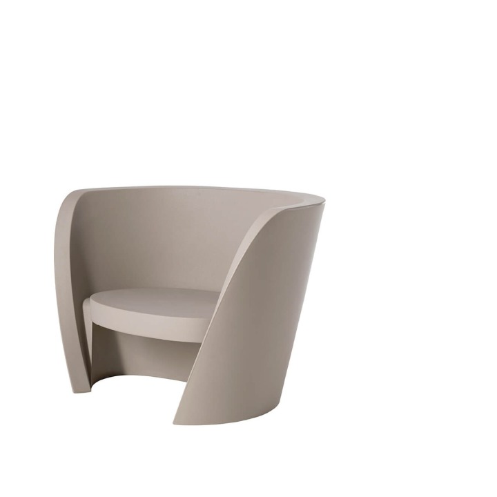 Rap Chair - Slide - krzesło podświetlane – kolor Dove Grey (nr kat. SD RAC075P)