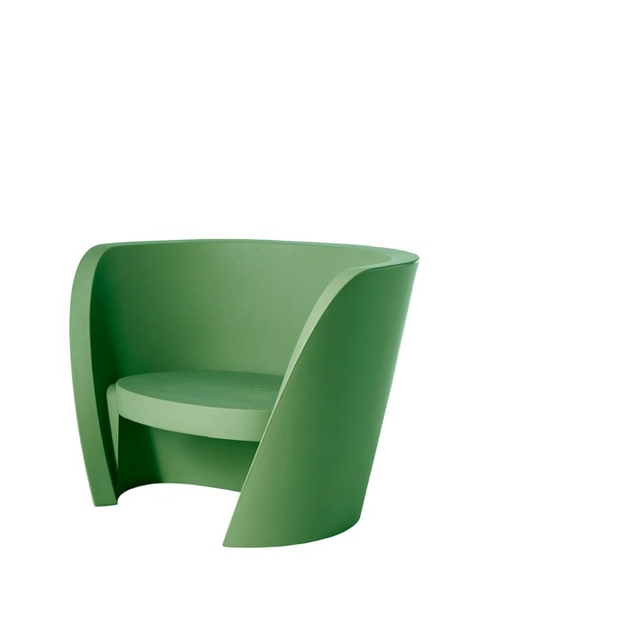 Rap Chair - Slide - krzesło podświetlane – kolor Malva Green (nr kat. SD RAC075V)