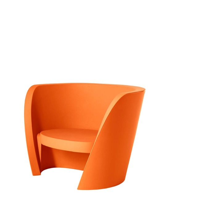 Rap Chair - Slide - krzesło podświetlane – kolor Pumpkin Orange (nr kat. SD RAC075C)