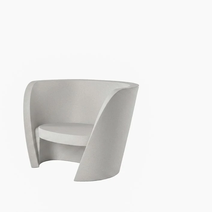 Rap Chair - Slide - krzesło podświetlane – kolor MIST WHITE (nr kat. SE RAC075T)