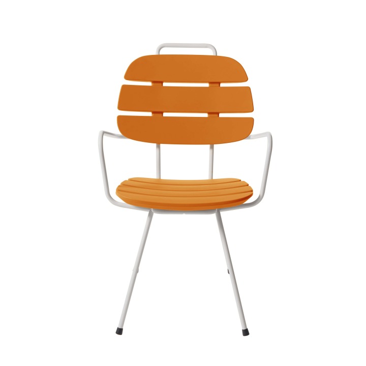 Ribs - Slide - krzesło – kolor Pumpkin Orange (nr kat. SD RBS090C)