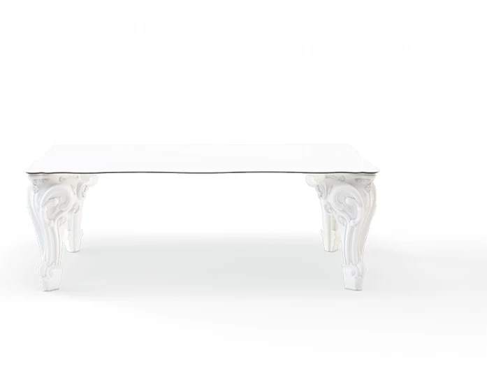 Sir Of Love HPL Tabletop 200 With Black Profile - Slide - stół – kolor White -03 (nr kat. SD SIR200T)