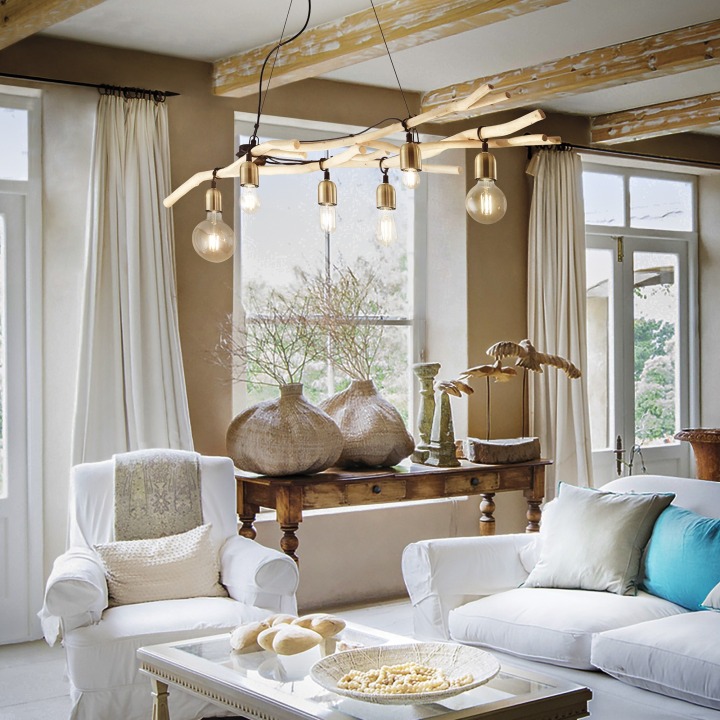 Driftwood SP6 - Ideal Lux - lampa wisząca – zdjęcie 2