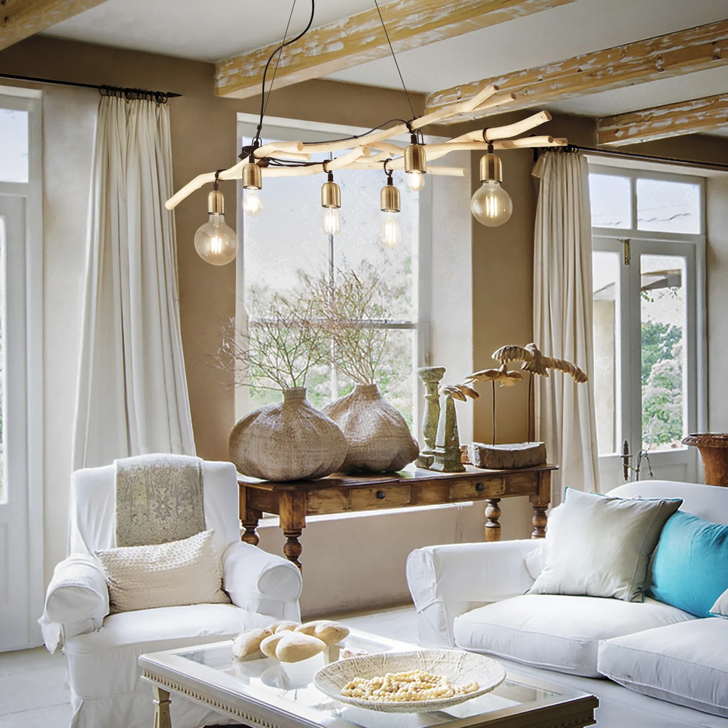 Driftwood SP6 - Ideal Lux - lampa wisząca – zdjęcie 2